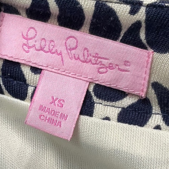 Lilly Pulitzer Angie Shift Dress Silk Caterpillar Colorful Resort Preppy Size XS - Picture 6 of 8